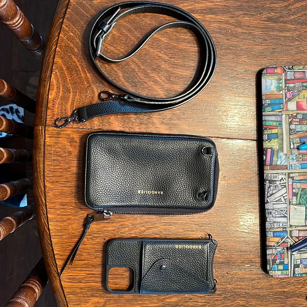 Bandolier Hailey side slot case and zipper pouch for IPhone 12/12 Pro